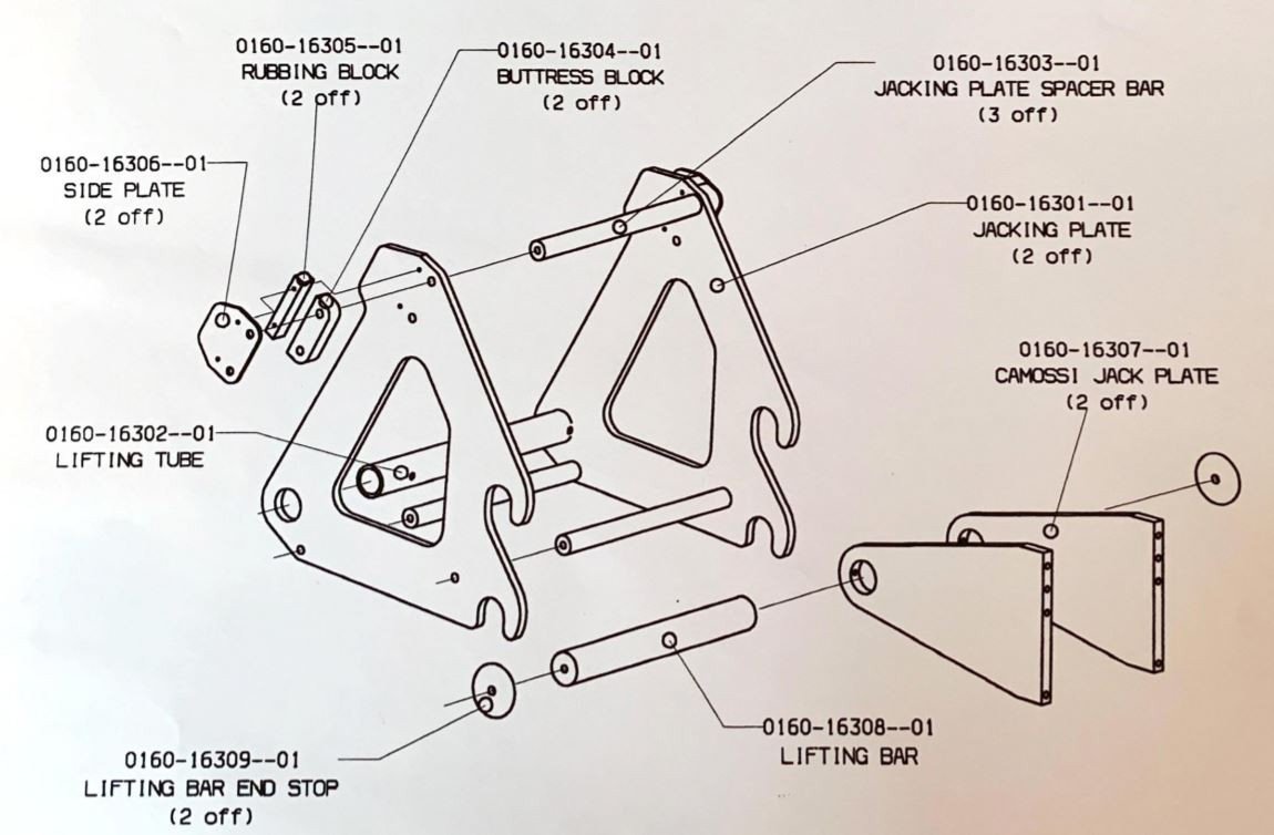 REAR HIGH LIFT JACK ASSY PARTS Diagram